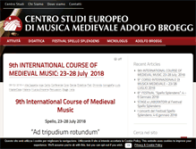 Tablet Screenshot of centrostudiadolfobroegg.it